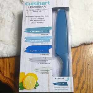 Cuisinart® Advantage® 12 Piece Ceramic Coated color Knife Set with Blade Guards
